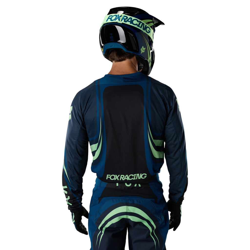FOX Racing 180 DRAFT MX Jersey (Black/Midnight/Melon)