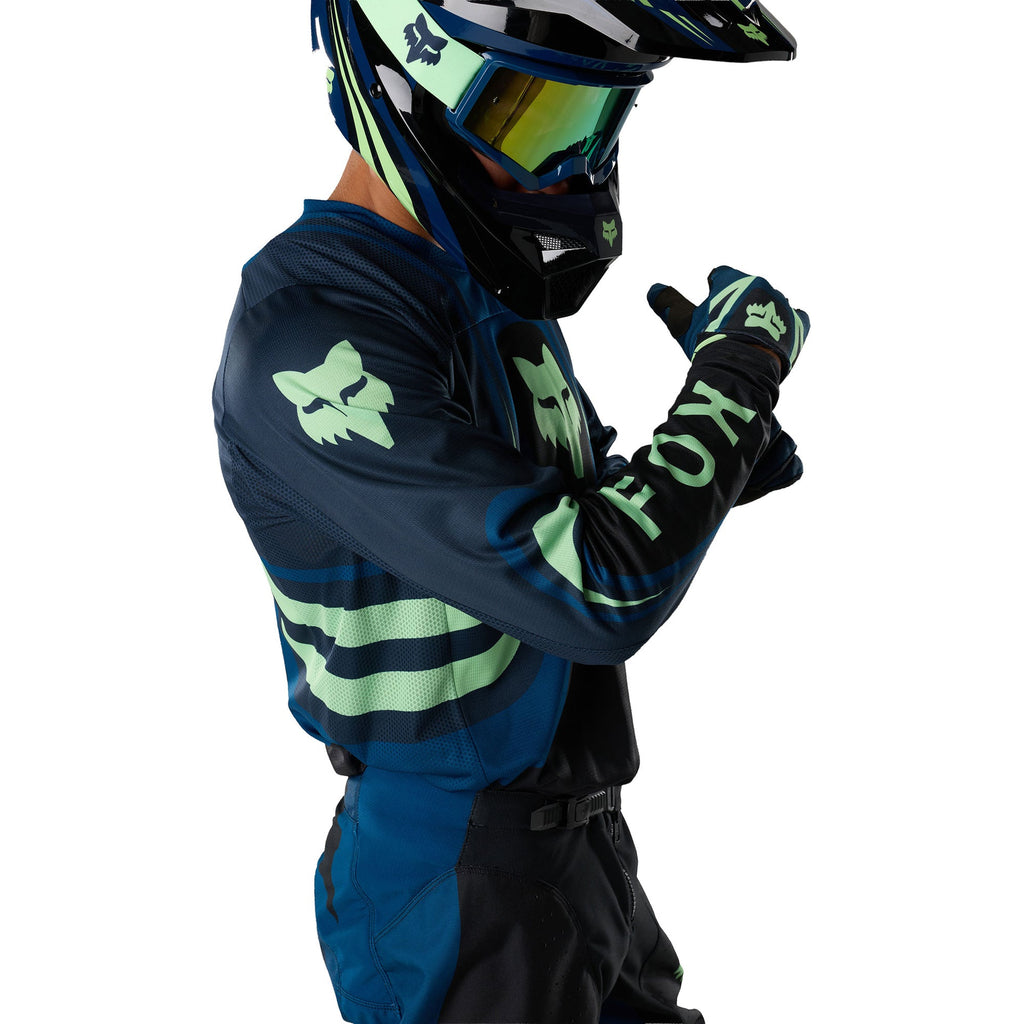 FOX Racing 180 DRAFT MX Jersey (Black/Midnight/Melon)