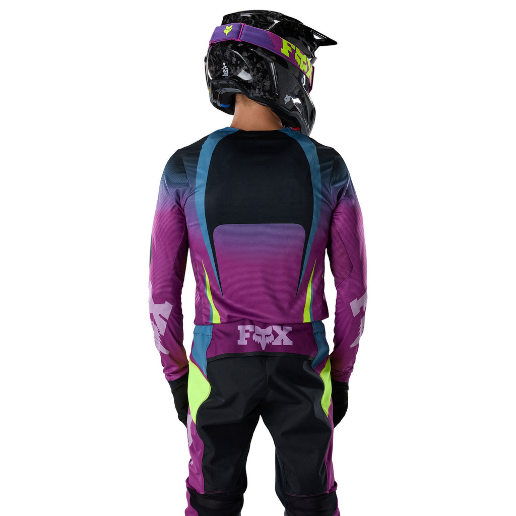 FOX Racing FLEXAIR THORN MX Jersey (Purple Lava/Yellow Fluo)