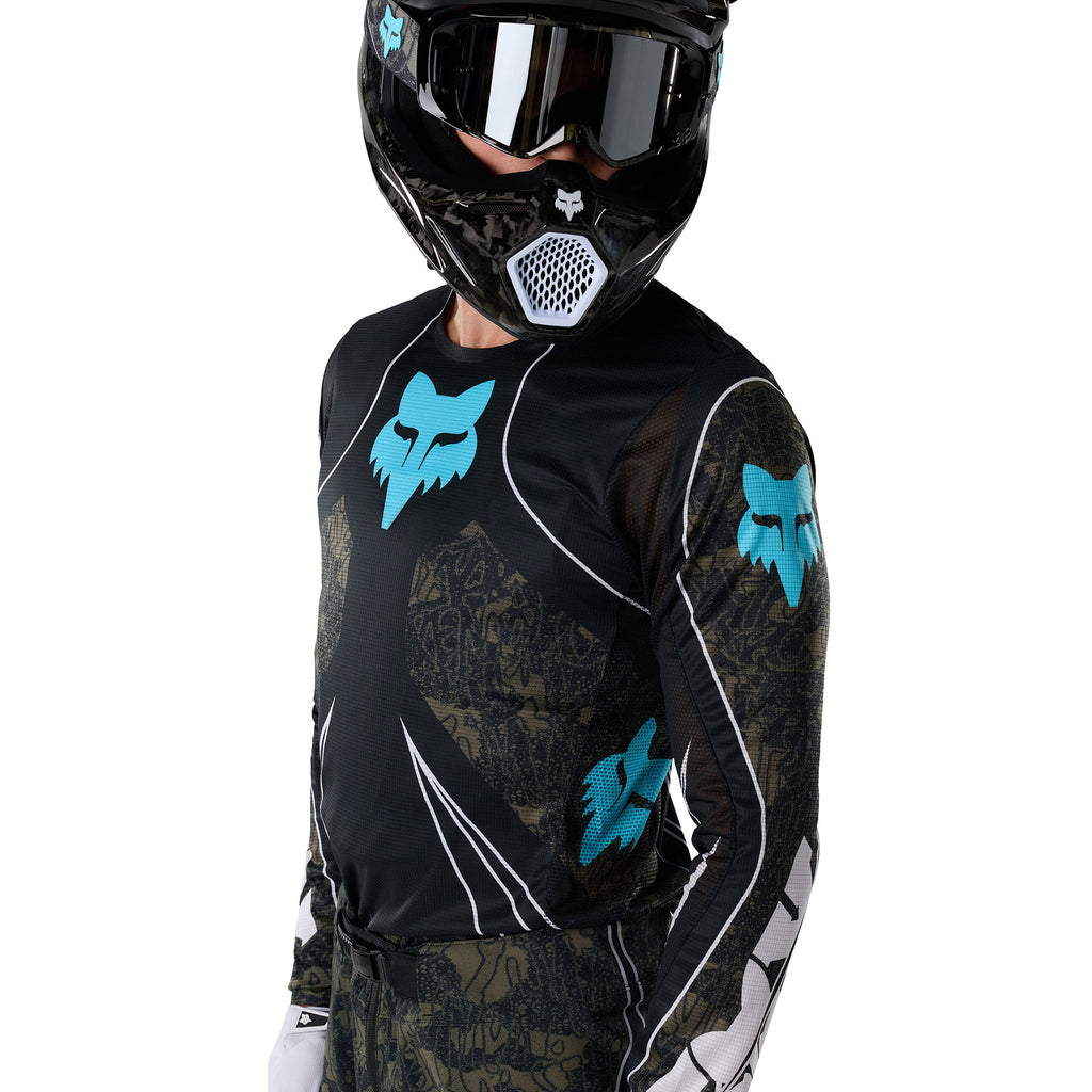 FOX Racing FLEXAIR APEX MX Jersey (Black/Dirty Sage)