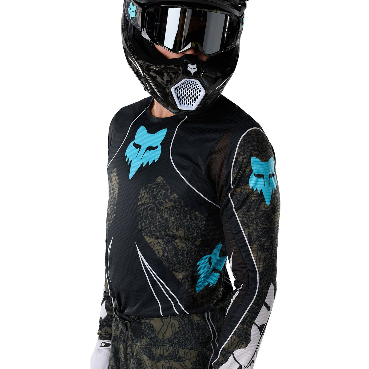 FOX Racing FLEXAIR APEX MX Jersey (Black/Dirty Sage)