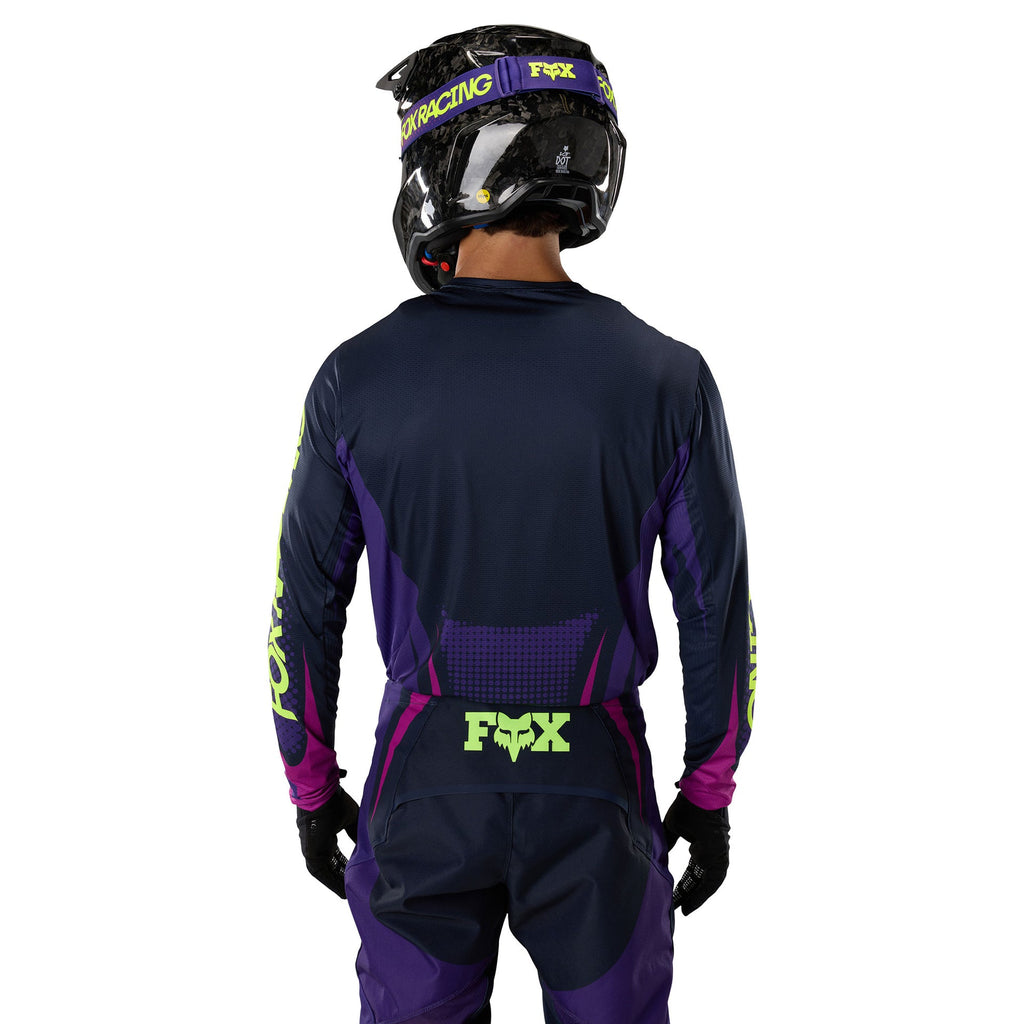 FOX Racing 360 TEMPER MX Jersey (Grape/Black/Yellow Fluo)