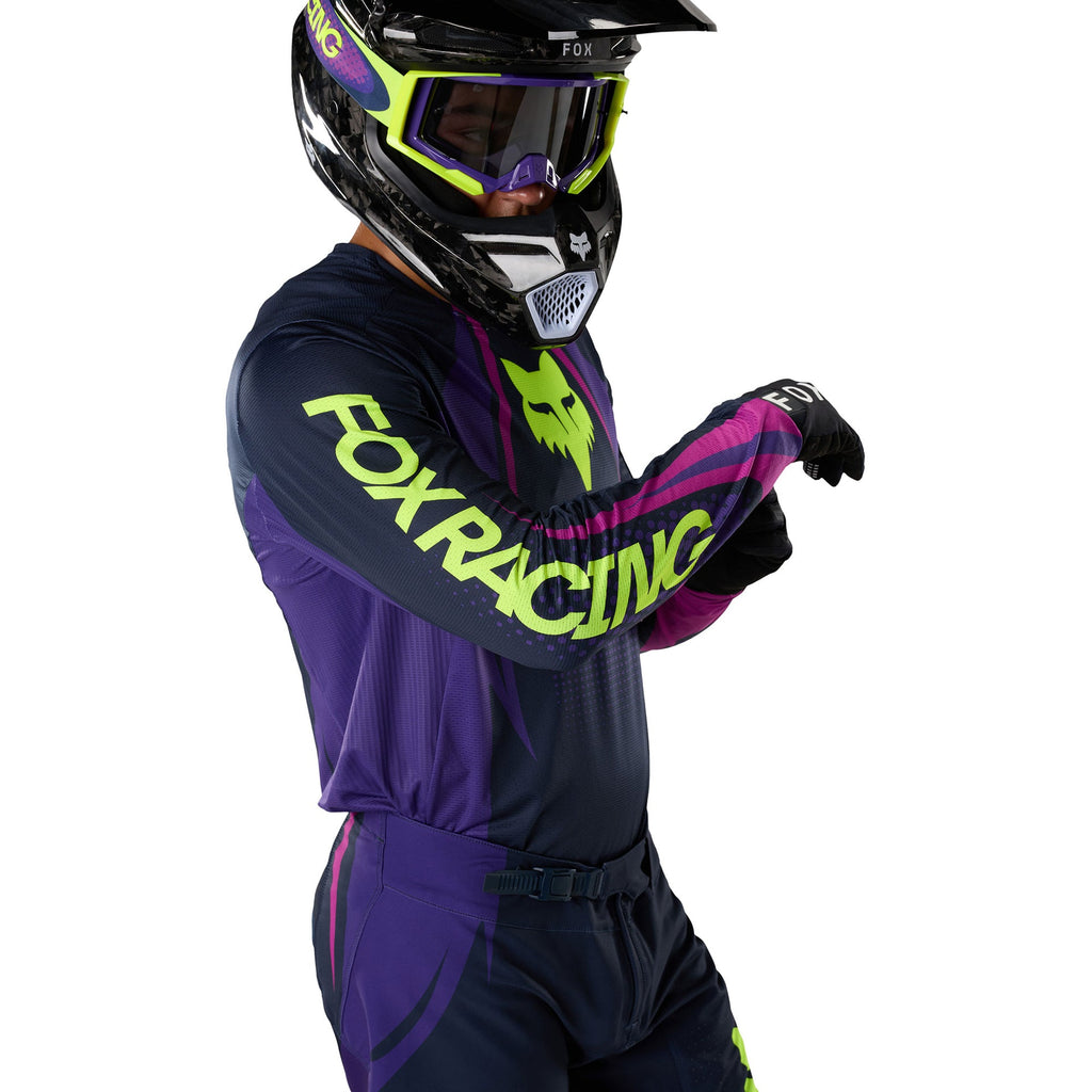 FOX Racing 360 TEMPER MX Jersey (Grape/Black/Yellow Fluo)