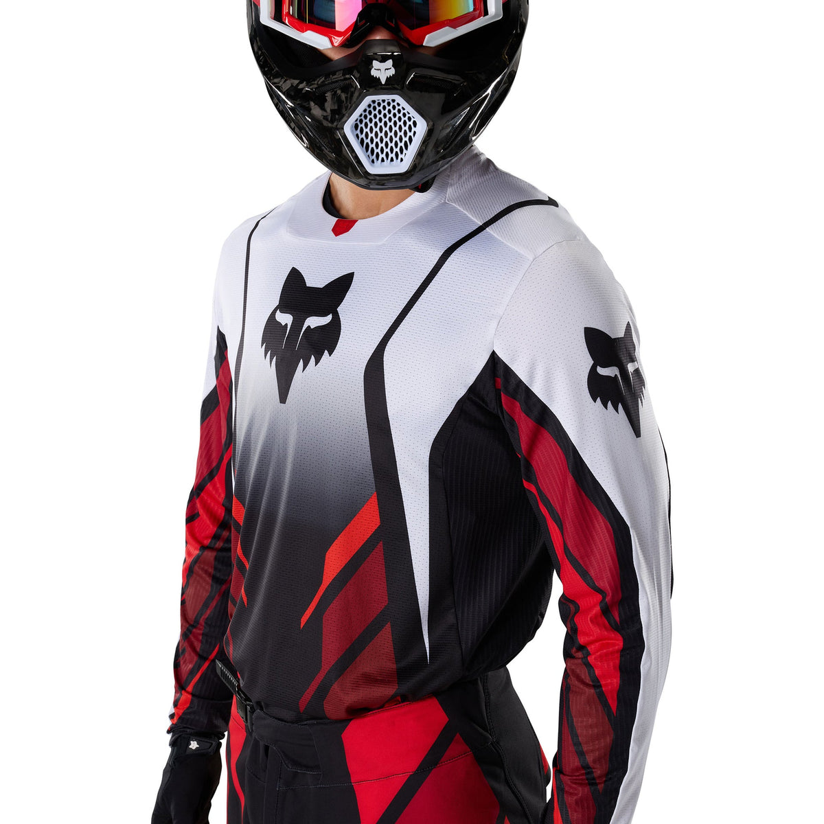 FOX Racing 360 FOUNDRY MX Jersey (Red Fluo/Black/White)