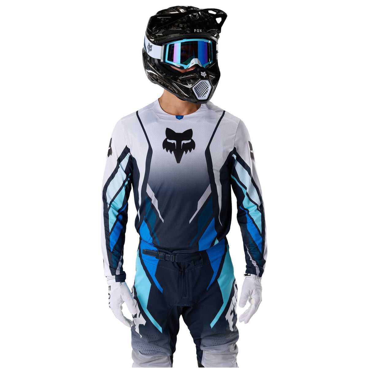FOX Racing 360 FOUNDRY MX Jersey (Sky Blue/Navy/White)