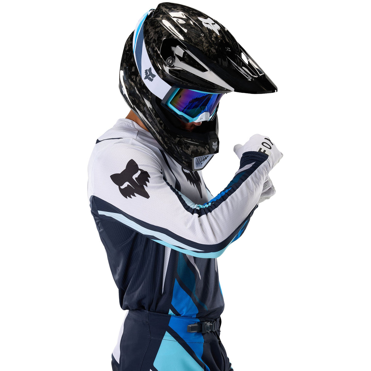 FOX Racing 360 FOUNDRY MX Jersey (Sky Blue/Navy/White)