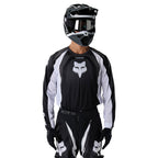 FOX Racing 180 FRAME MX Jersey (Black/White)