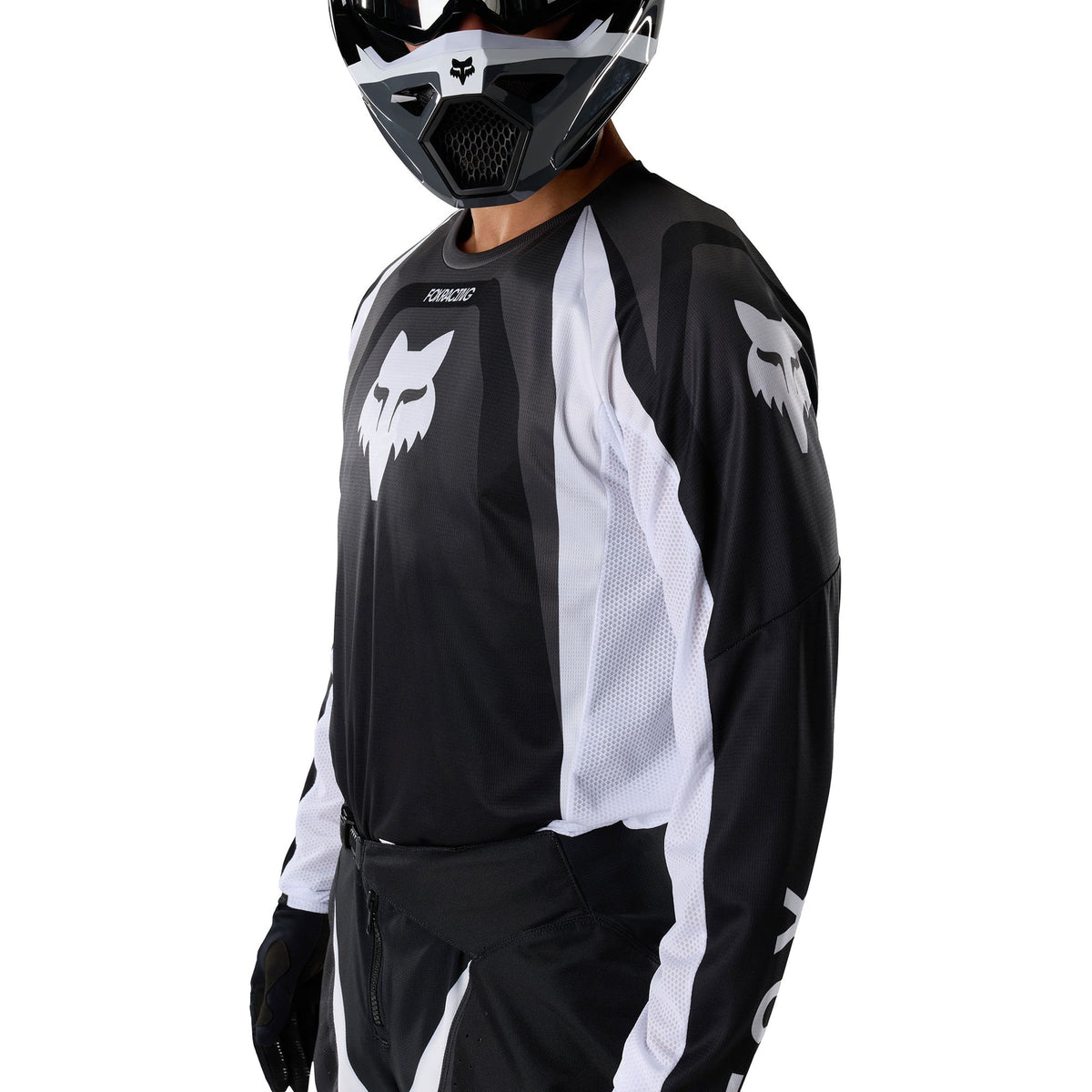 FOX Racing 180 FRAME MX Jersey (Black/White)