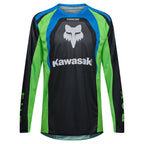 FOX Racing 180 KAWASAKI MX Jersey (Black/Green Fluo)