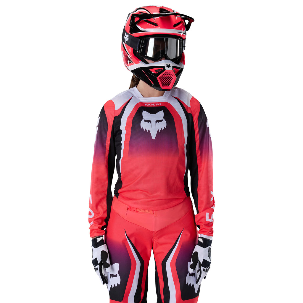 FOX Racing Women's 180 FRAME MX Gear Set (Neon Pink/Black/White)