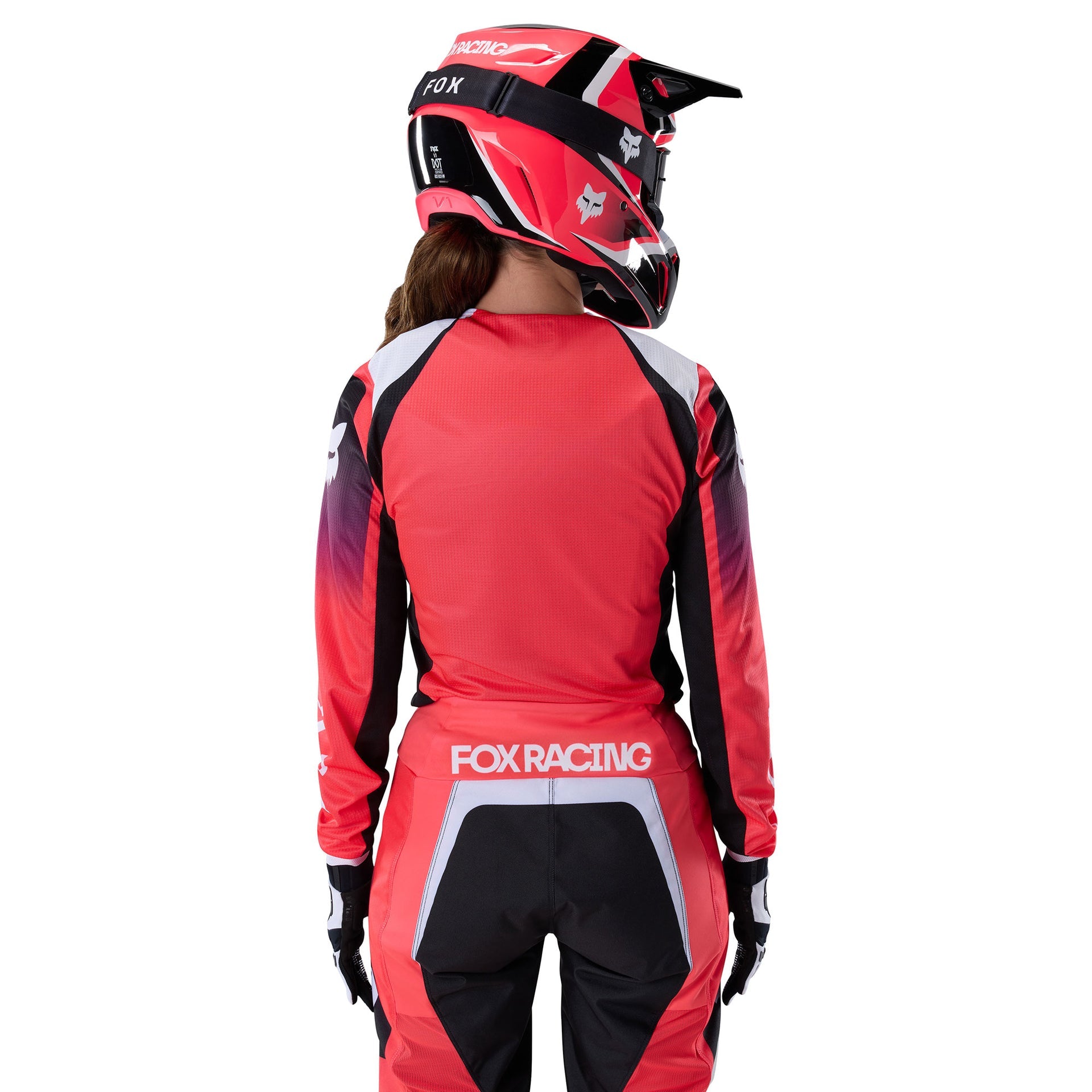 FOX Racing Women's 180 FRAME MX Jersey (Neon Pink/Black/White)