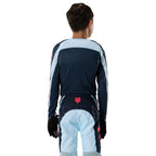 FOX Racing Youth FLEXAIR ARC MX Jersey (Ice Blue/Midnight/Red Fluo)