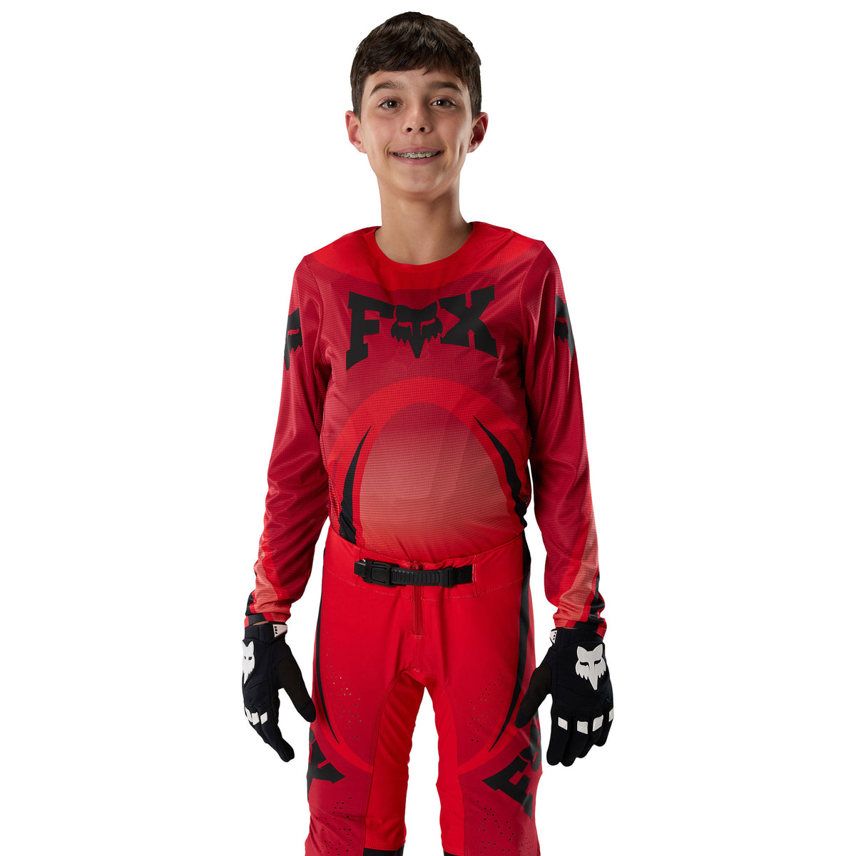 FOX Racing Youth FLEXAIR ARC MX Gear Set (Chili Red)