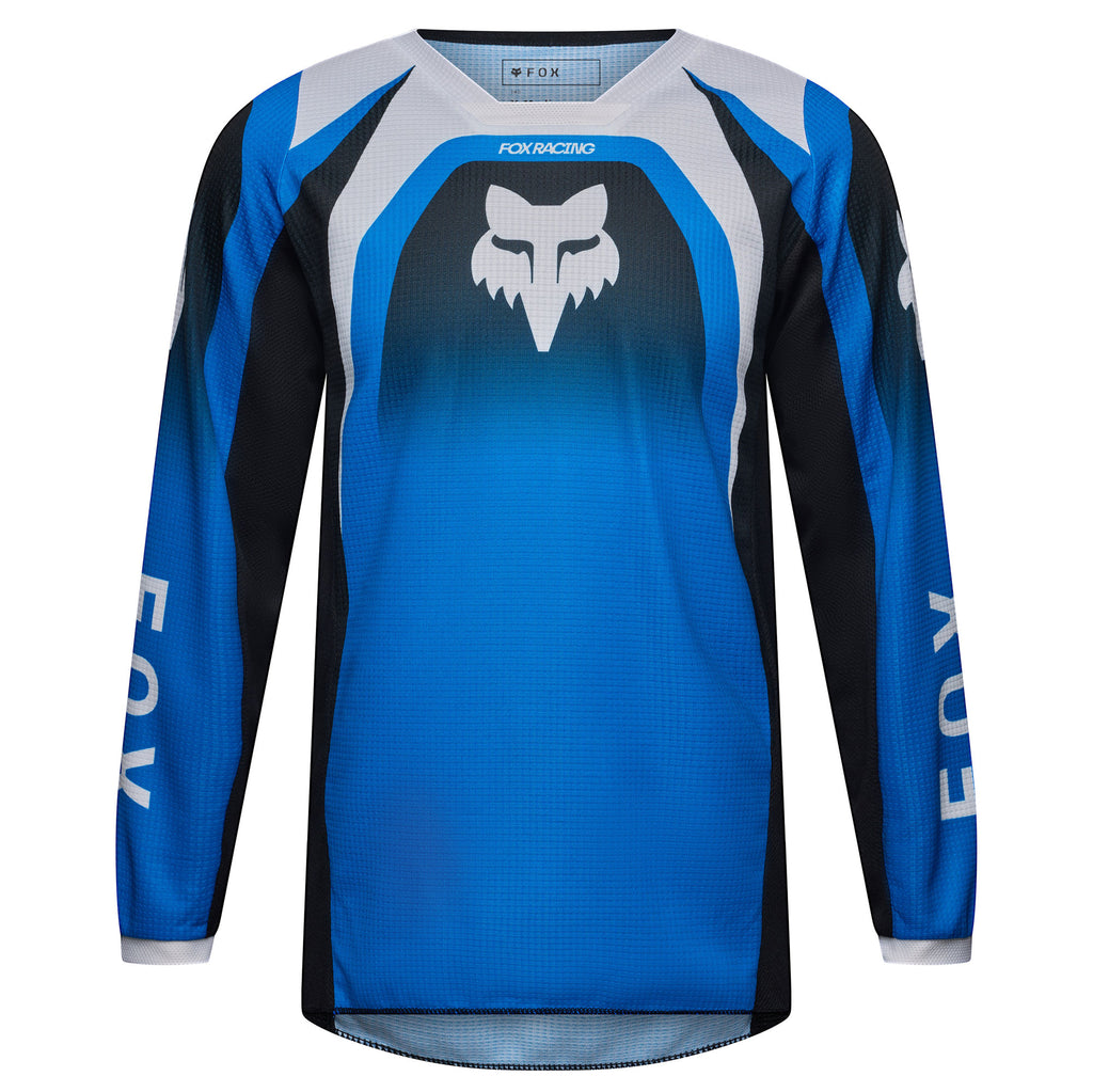 FOX Racing Youth 180 FRAME MX Gear Set (Blue/Black/White)