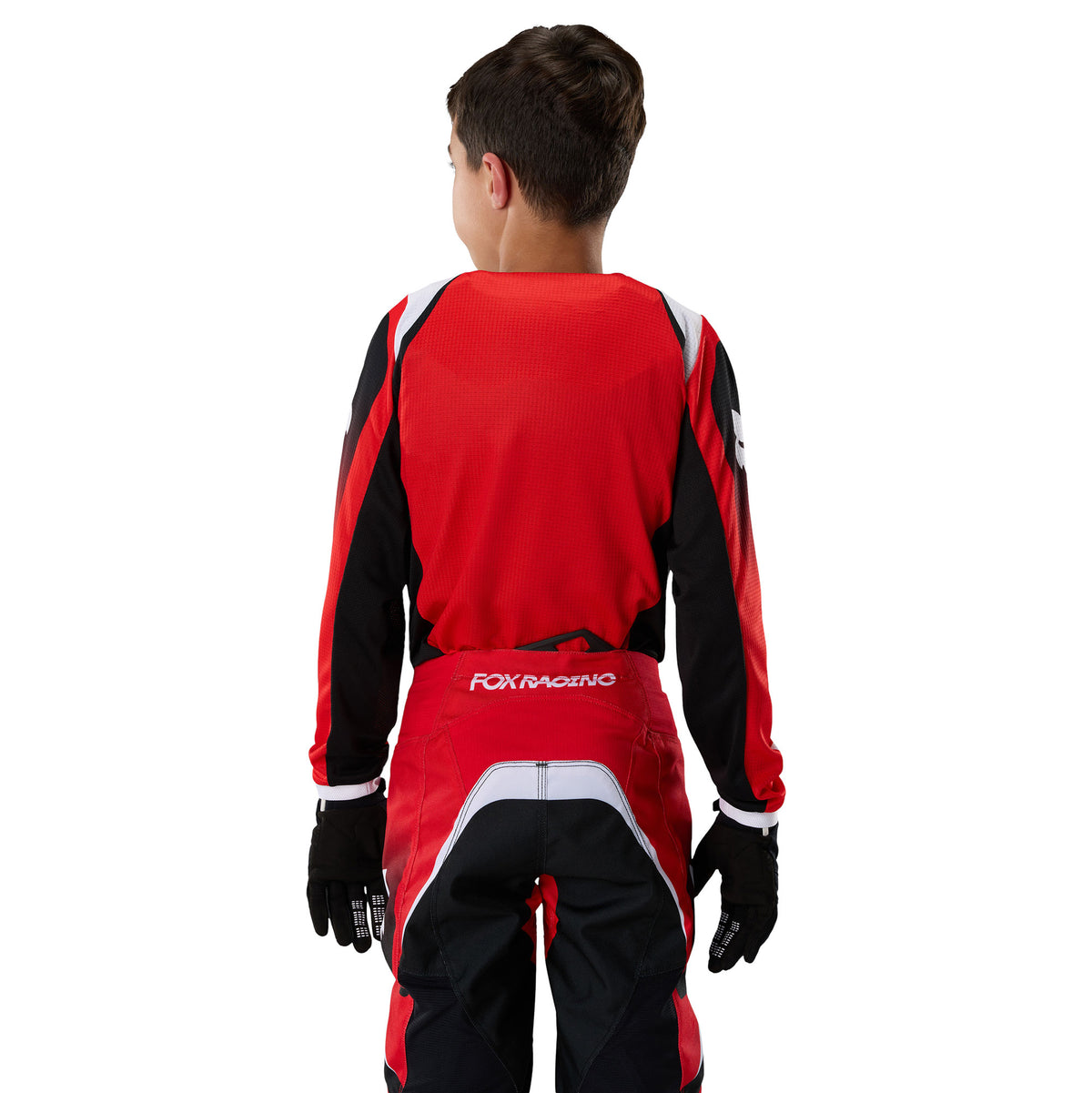 FOX Racing Youth 180 FRAME MX Gear Set (Red/Black/White)
