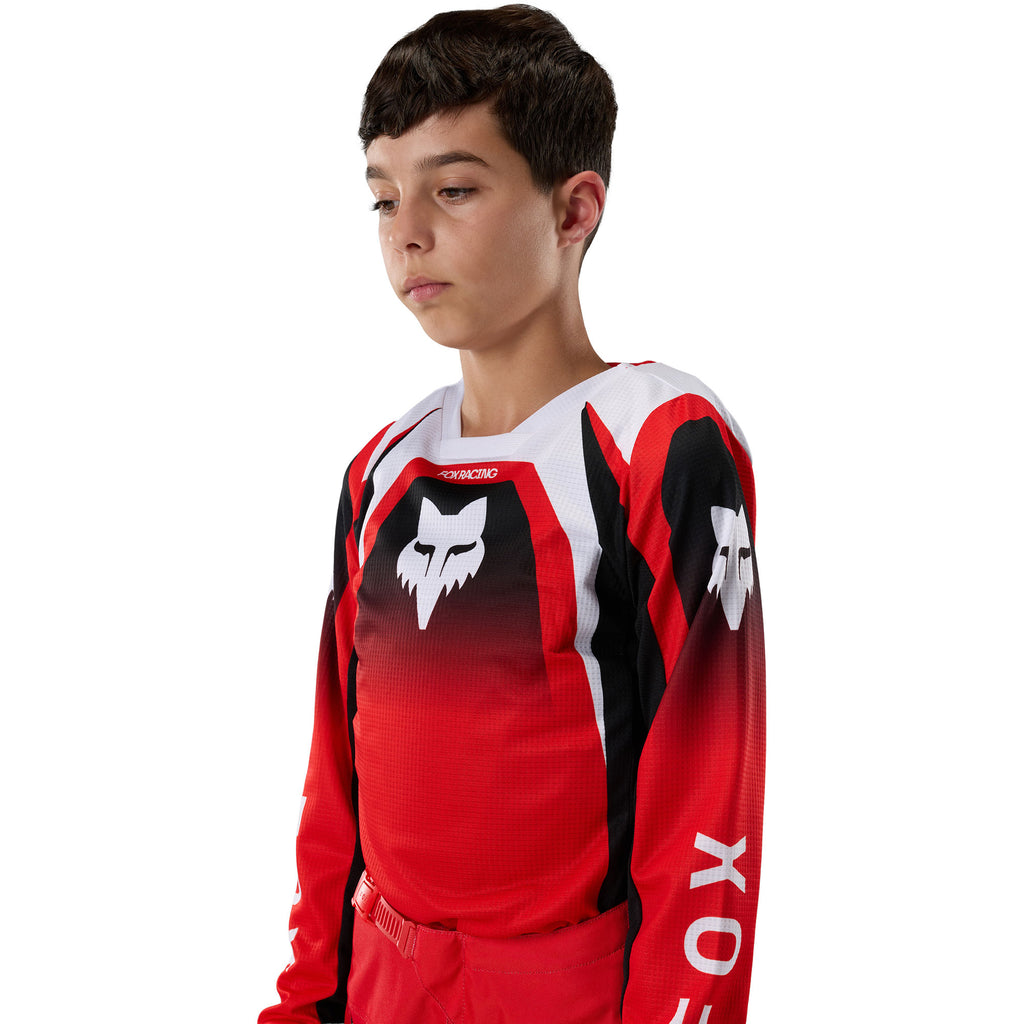FOX Racing Youth 180 FRAME MX Gear Set (Red/Black/White)