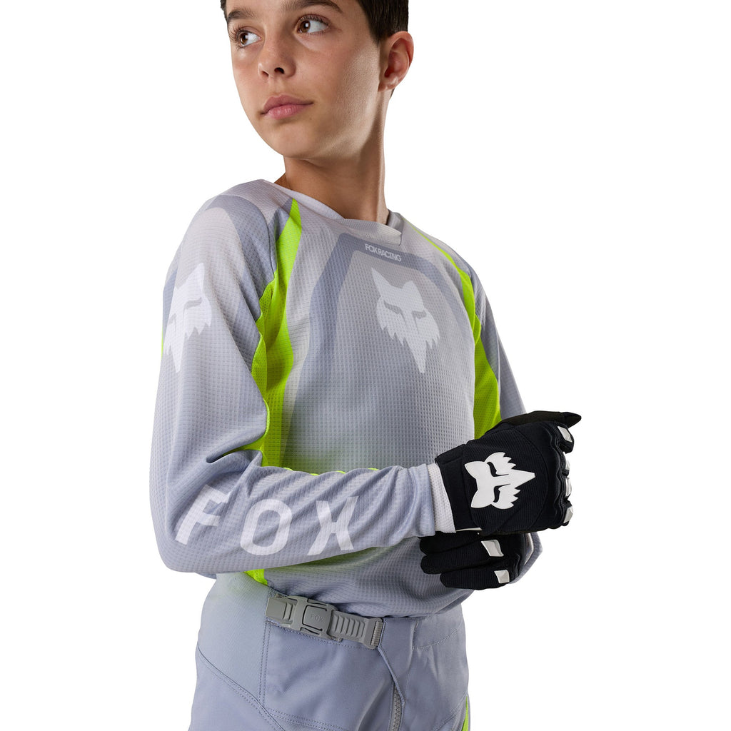 FOX Racing Youth 180 FRAME MX Jersey (Grey/Yellow)