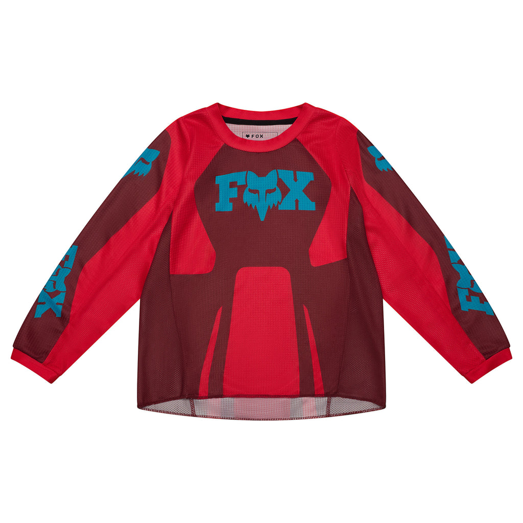 FOX Racing Kids 180 RAID MX Gear Set (Red Rust)