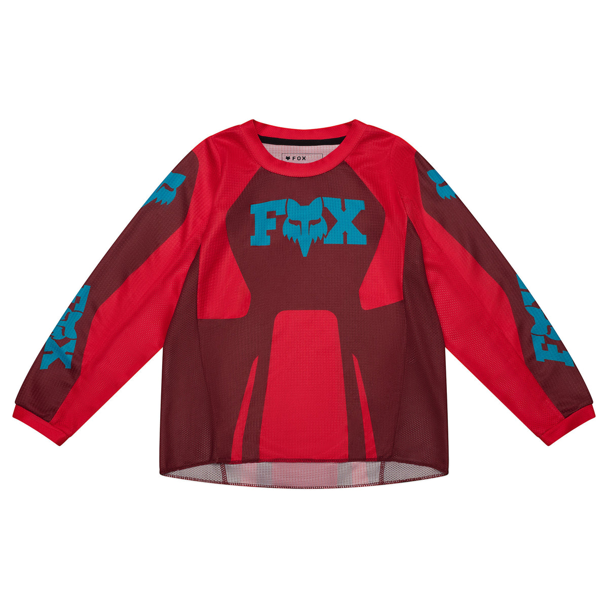 FOX Racing Kids 180 RAID MX Gear Set (Red Rust)