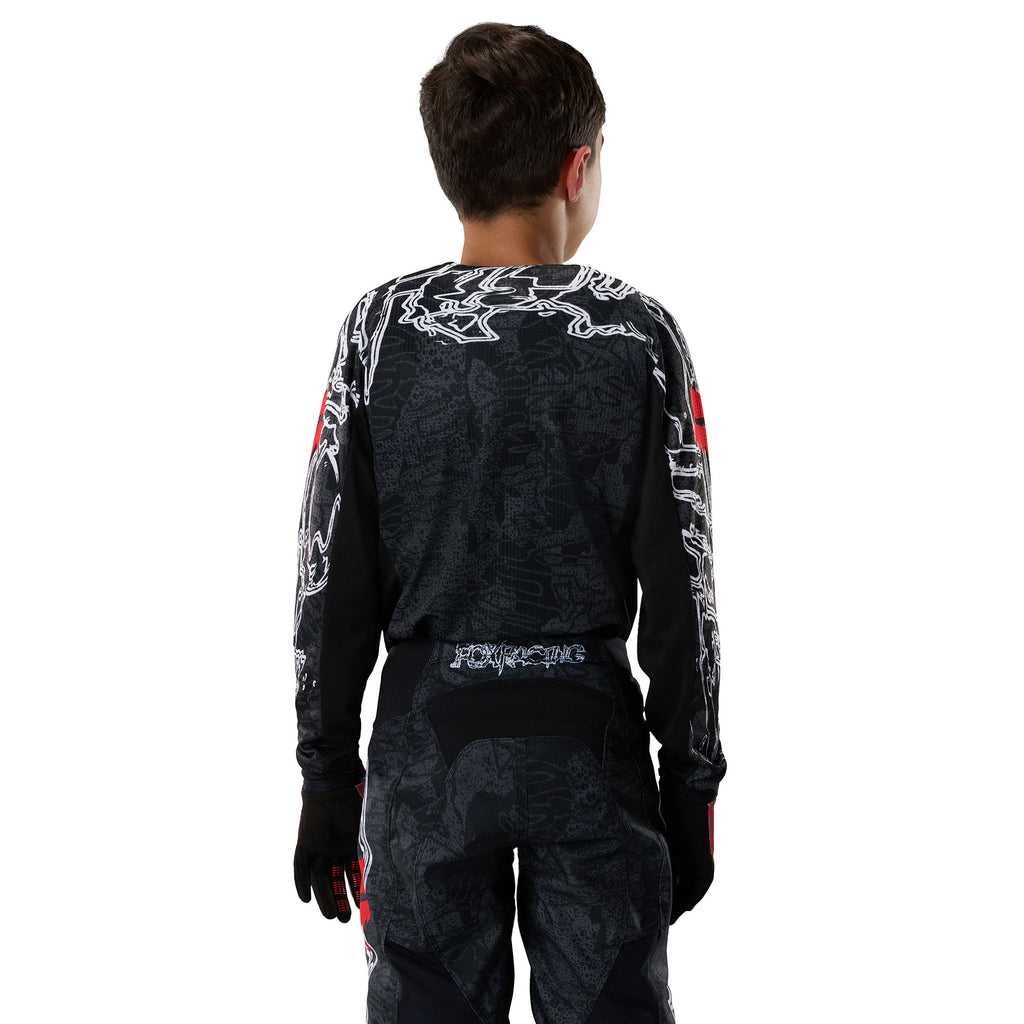 FOX Racing Youth 180 ABYSS MX Gear Set (Black/Grey)