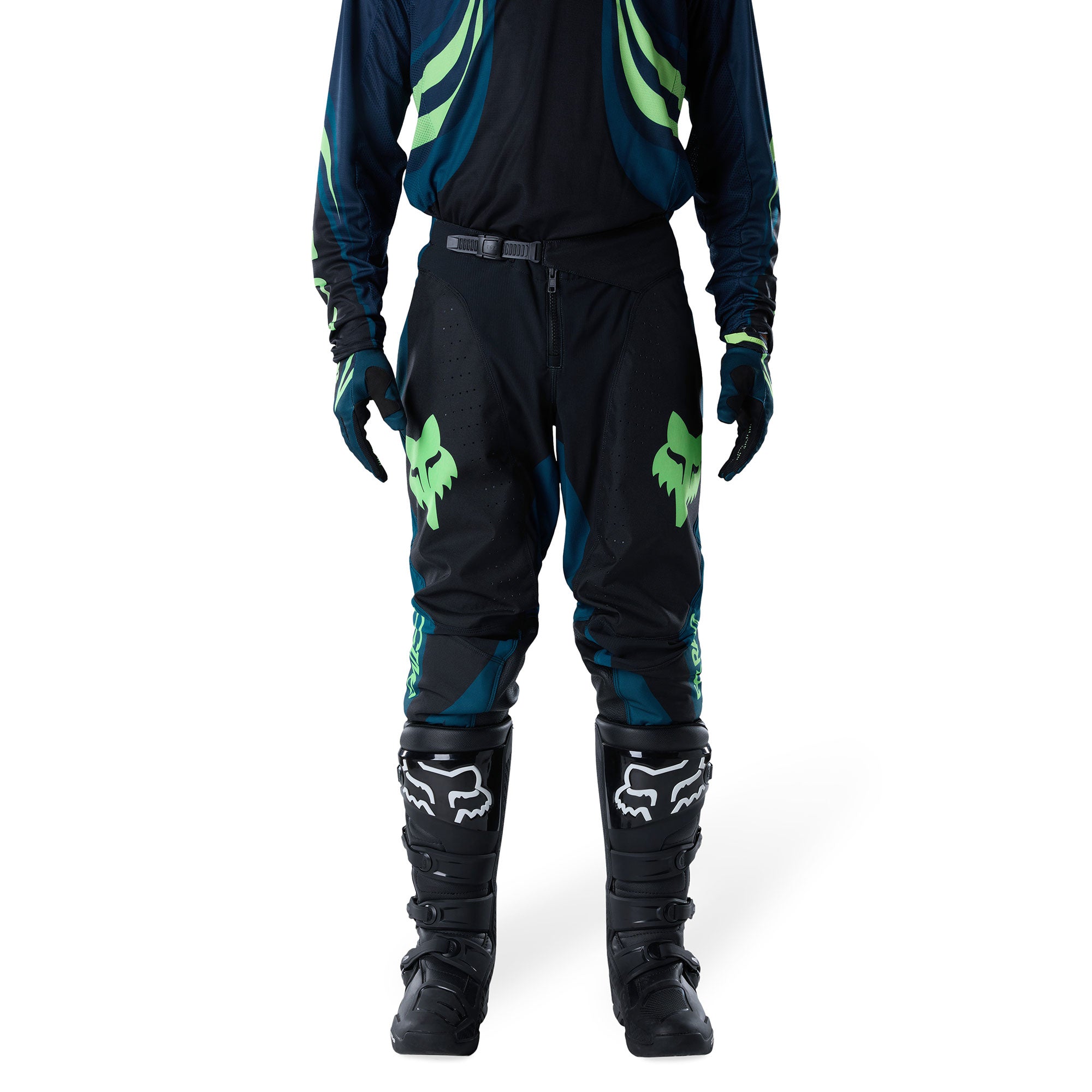 FOX Racing 180 DRAFT MX Gear Set (Black/Midnight/Melon)