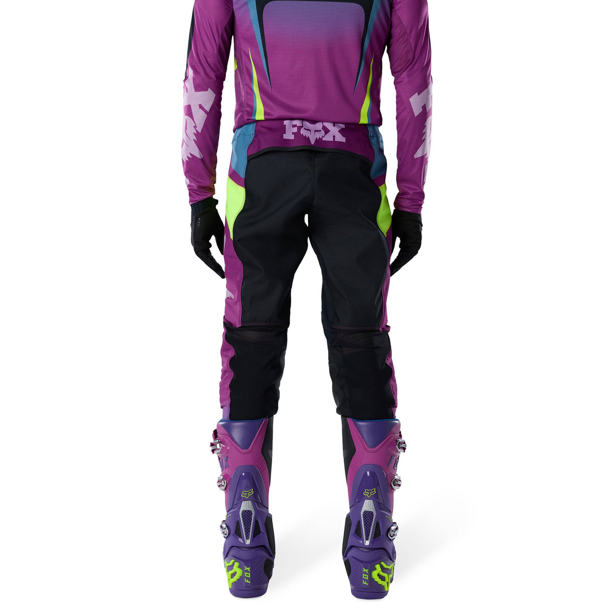 FOX Racing FLEXAIR THORN MX Pant (Purple Lava/Yellow Fluo)