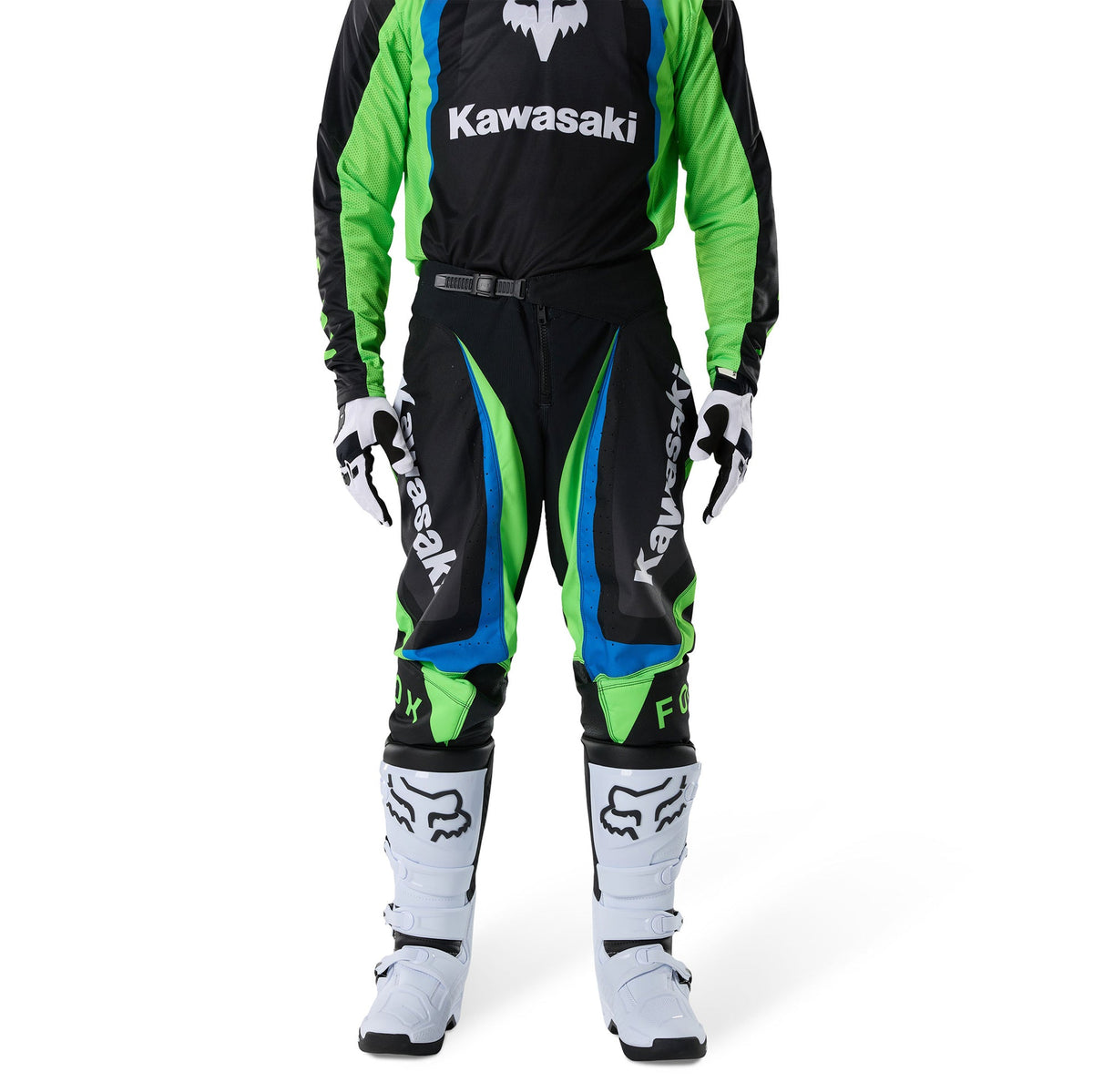 FOX Racing 180 KAWASAKI MX Pant (Black/Green Fluo)