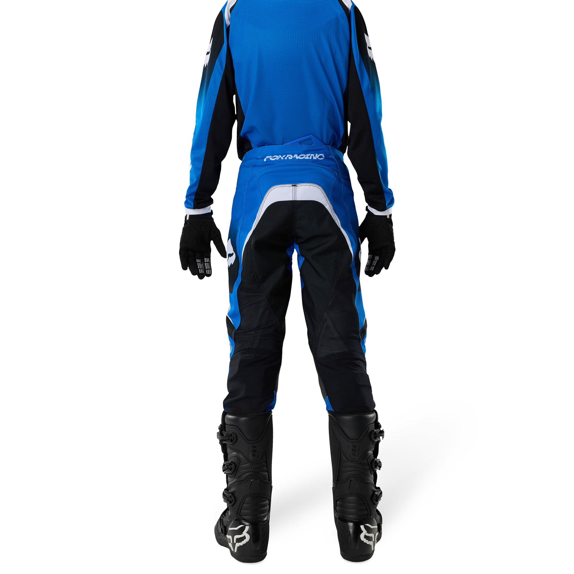 FOX Racing Youth 180 FRAME MX Gear Set (Blue/Black/White)