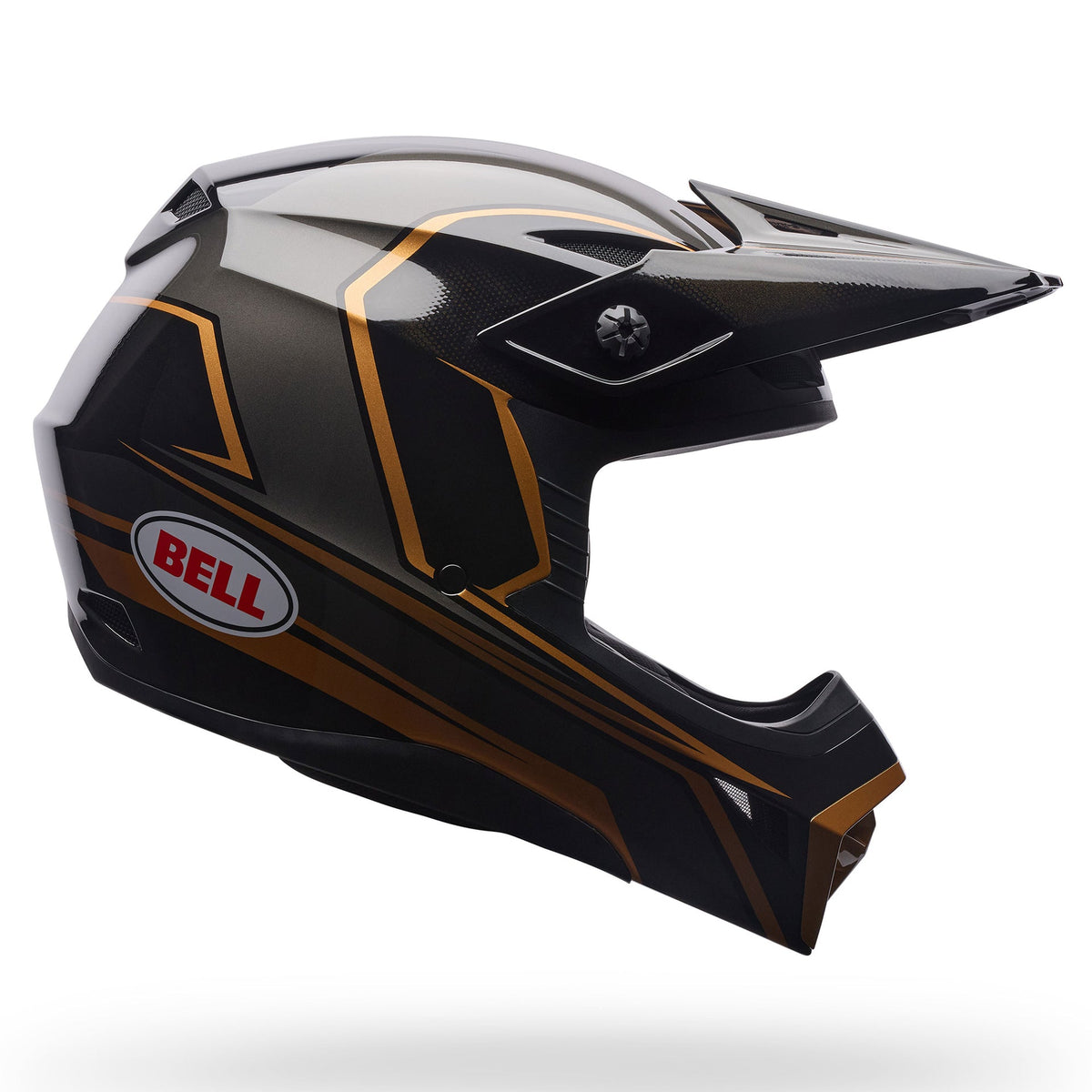 BELL MX-10 MIPS SPEEDWAY SE MX | Enduro Helmet (Ultra Black/Gold)