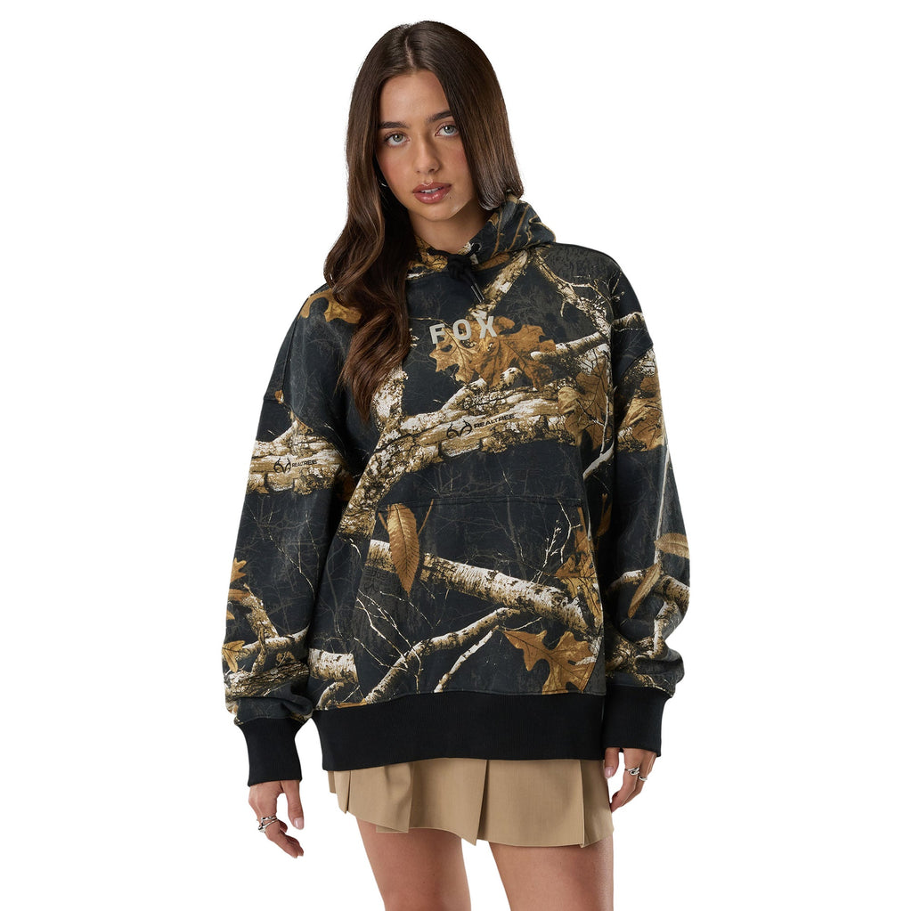 FOX Racing Mens Hoodie - REALTREE Fleece Pullover (Black/Multi)