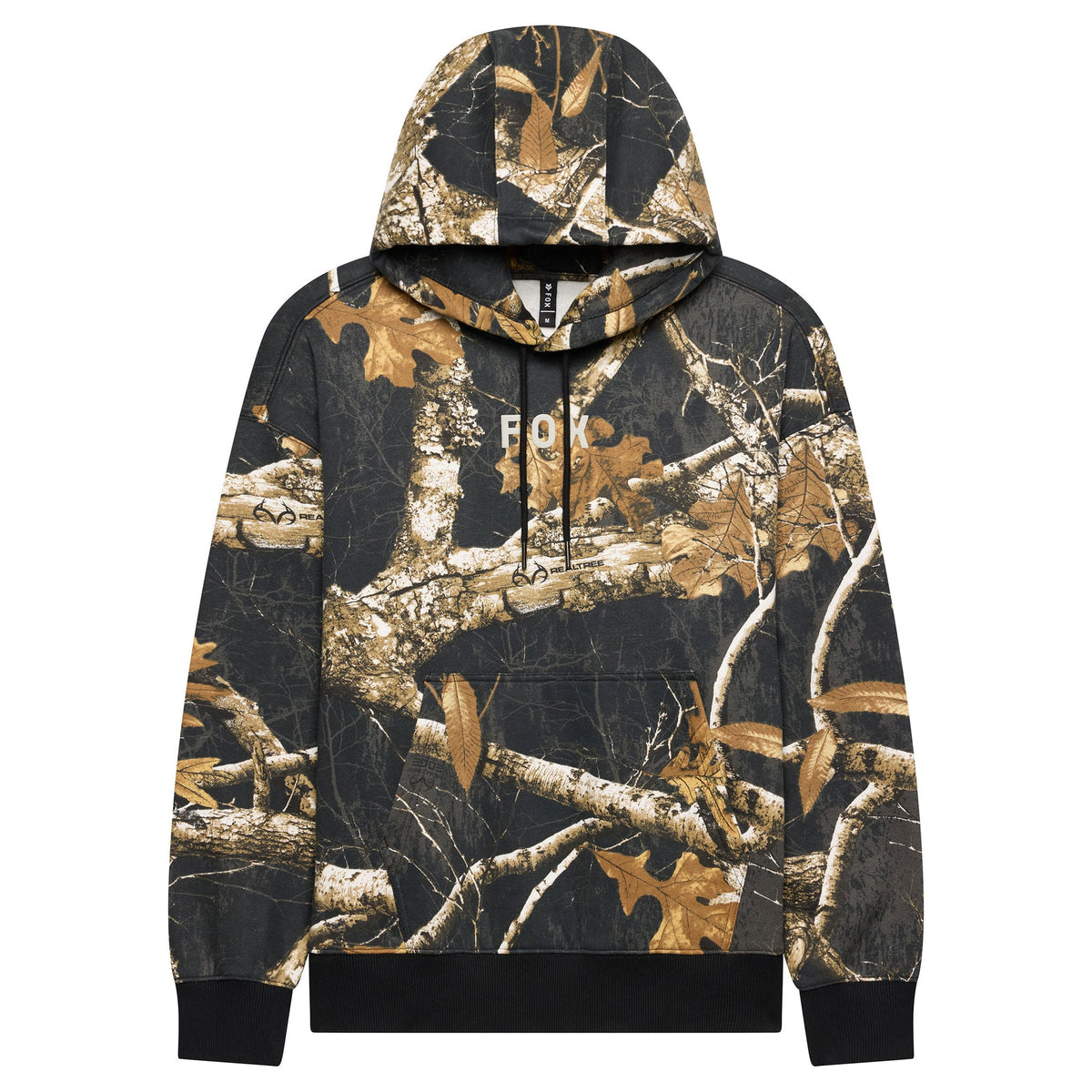 FOX Racing Mens Hoodie - REALTREE Fleece Pullover (Black/Multi)
