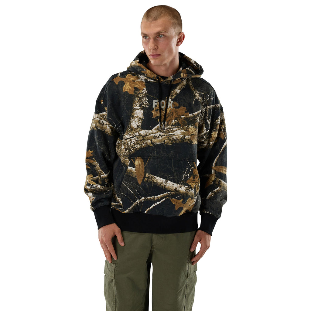 FOX Racing Mens Hoodie - REALTREE Fleece Pullover (Black/Multi)