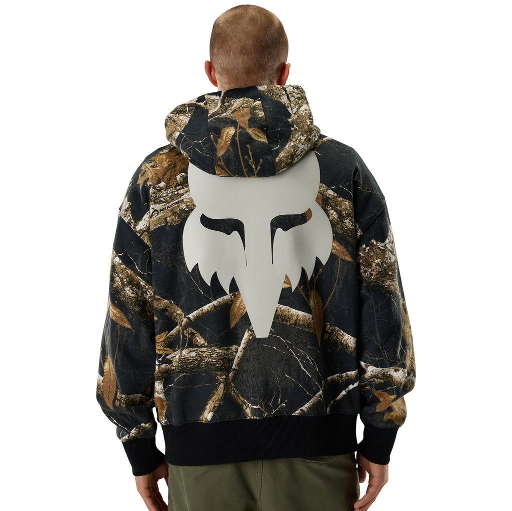 FOX Racing Mens Hoodie - REALTREE Fleece Pullover (Black/Multi)