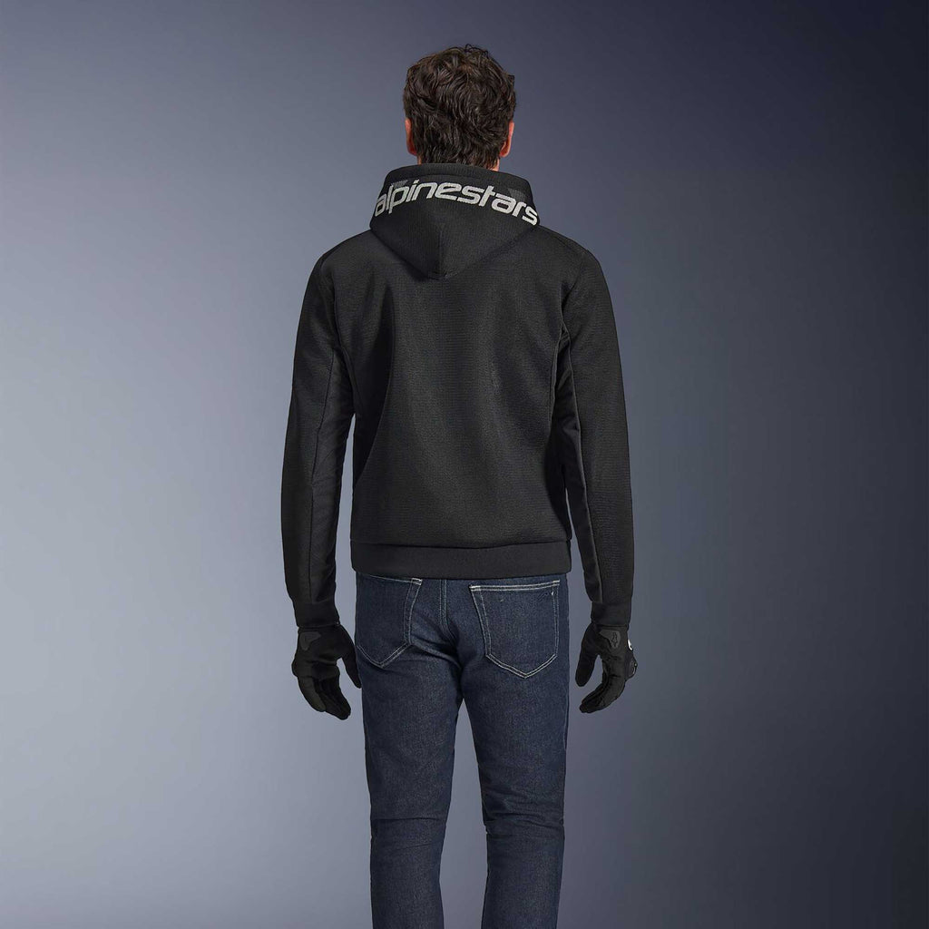 Alpinestars Chrome SUPERAIR Motorcycle Riding Hoodie (Black/Dark Grey/White)