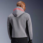 Alpinestars Chrome SUPERAIR Motorcycle Riding Hoodie (Black/Mid Grey/Red Fluo)