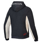 Alpinestars Honda Chrome V3 Motorcycle Riding Hoodie (Anthracite/Off White)