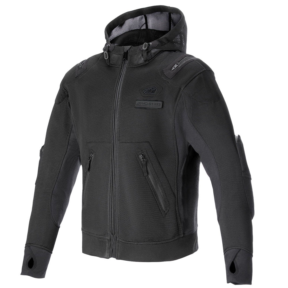 Alpinestars MoFlow Air Tech Motorcycle Hoodie Urban Vented Jacket (Black/Black)