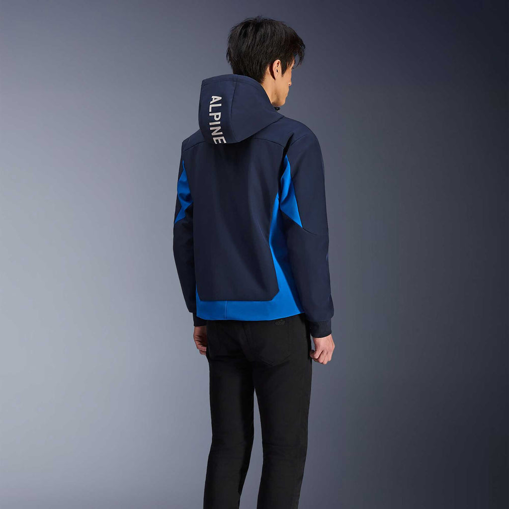 Alpinestars Radium Tech Motorcycle Hoodie Urban Textile Jacket (Night Navy/Royal Blue)