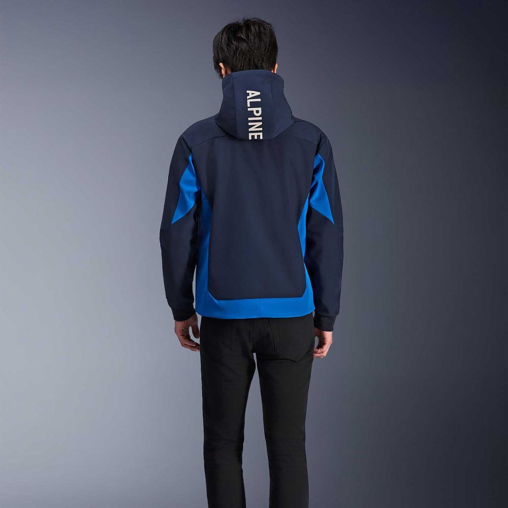 Alpinestars Radium Tech Motorcycle Hoodie Urban Textile Jacket (Night Navy/Royal Blue)