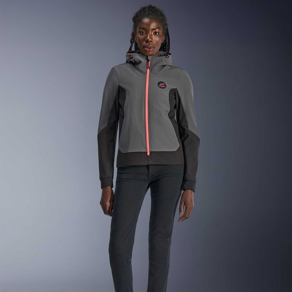 Alpinestars Women's Radium Tech Riding Hoodie (Deep Grey/Black)