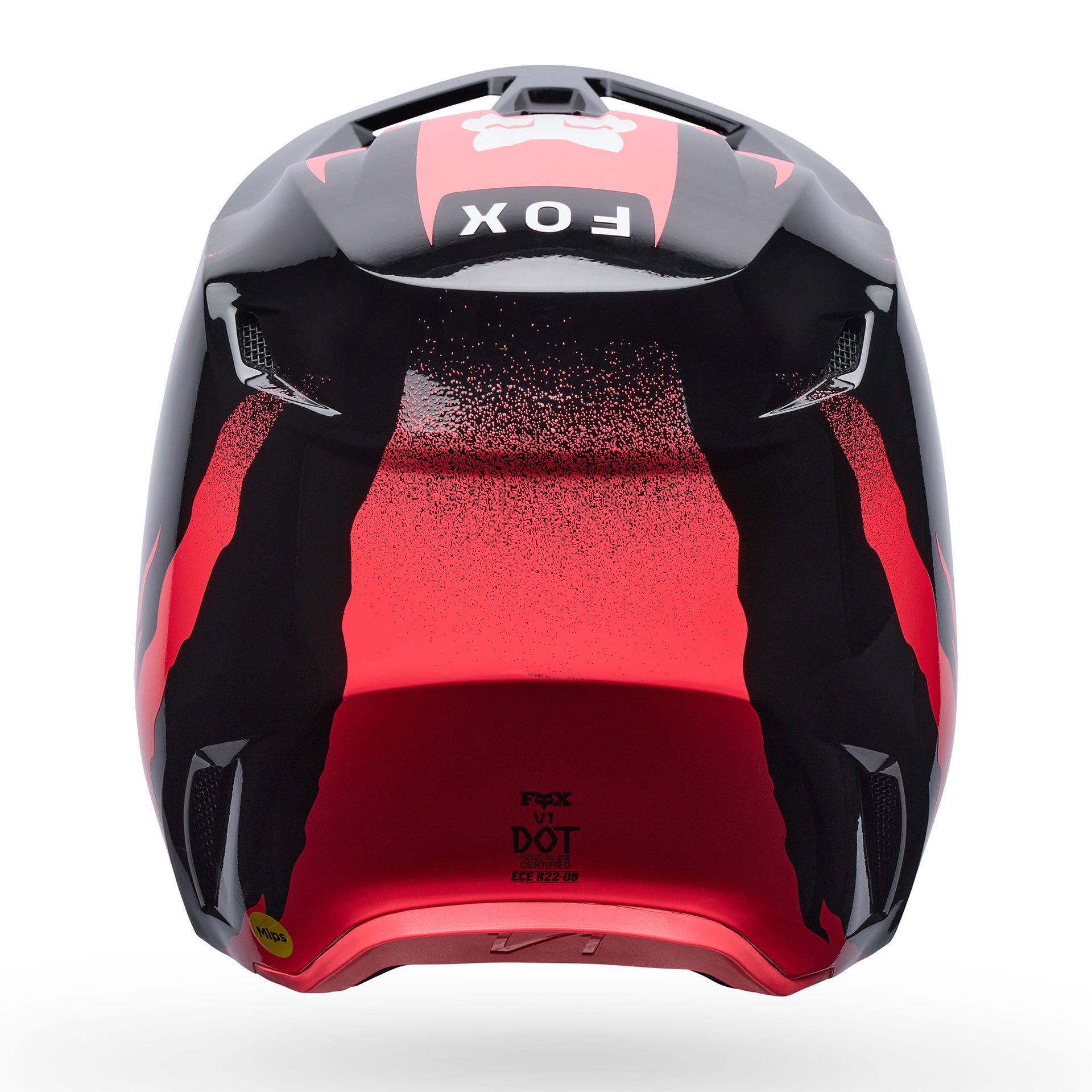 FOX Racing V1 MIPS CLUTCH MX Helmet (Black/Neon Pink)