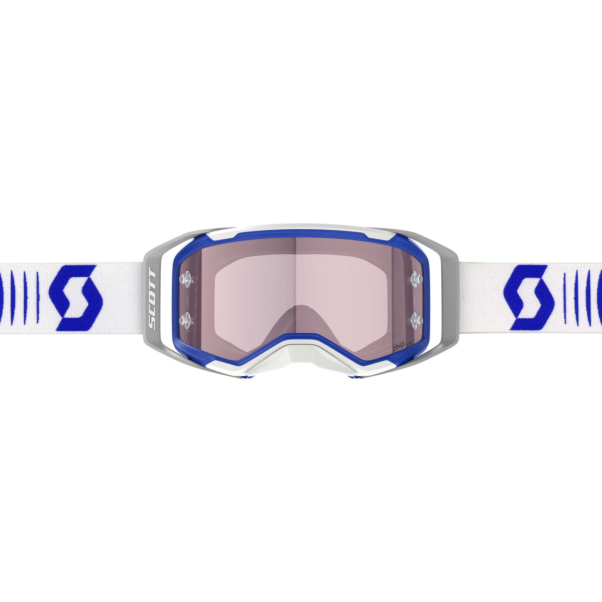 Scott PROSPECT 2.0 AMPLIFIER Goggles DOPPLER (White/Blue) AMP Rose Lens