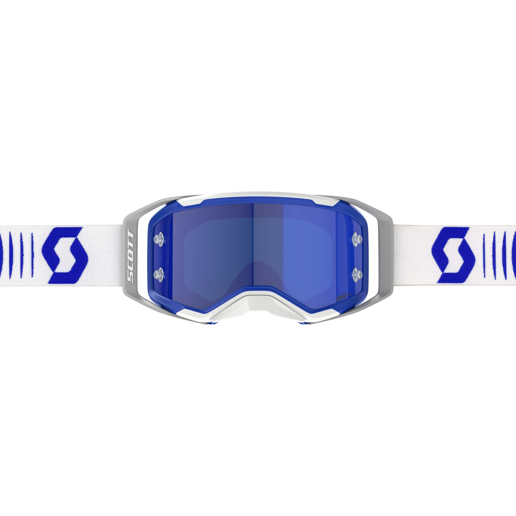 Scott PROSPECT 2.0 AMPLIFIER Goggles DOPPLER (White/Blue) AMP Chrome Blue Lens