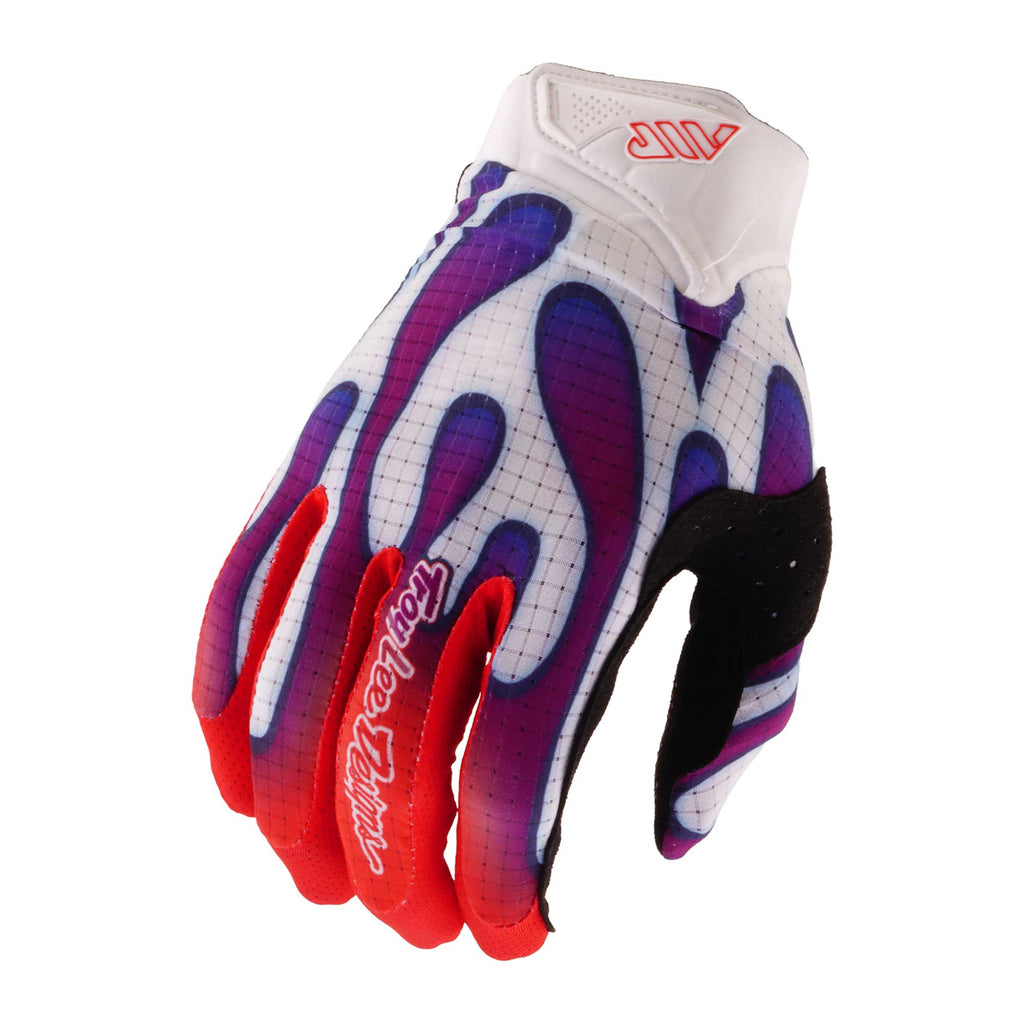 Troy Lee Designs Youth AIR OVERSPRAY MX | MTB  Gloves (White / Violet)