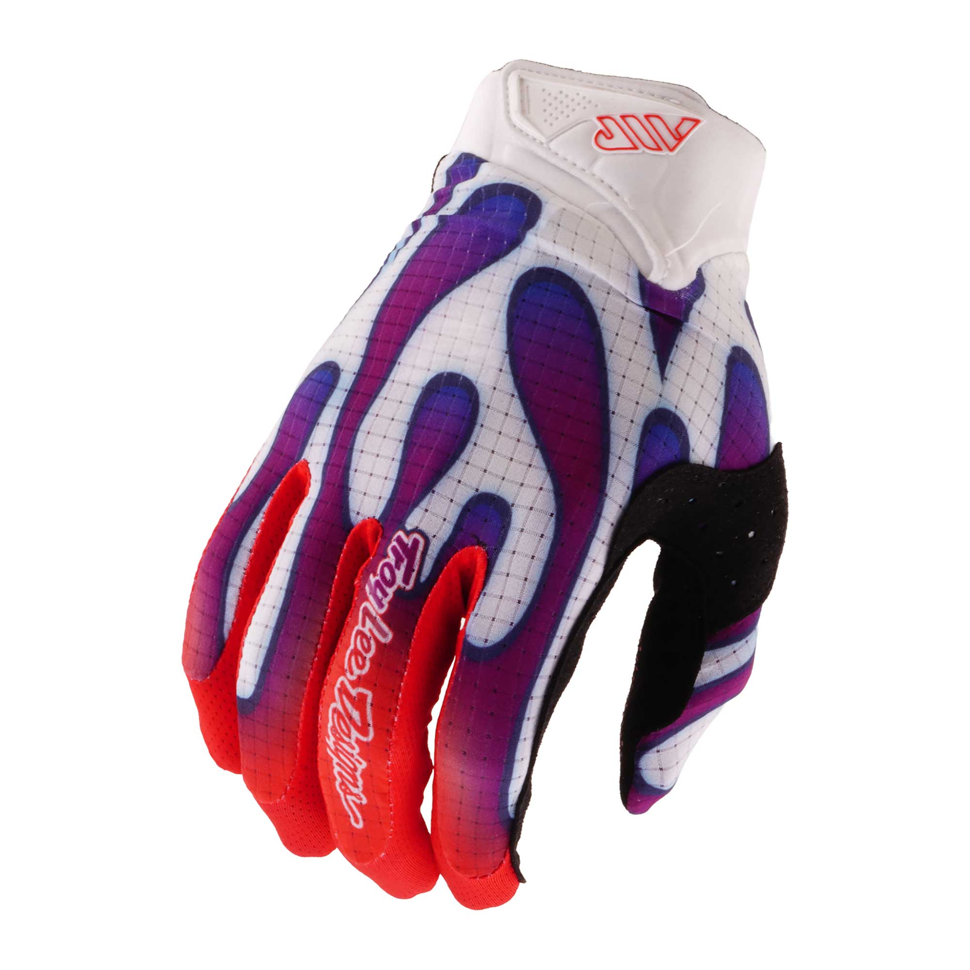 Troy Lee Designs Youth AIR OVERSPRAY MX | MTB  Gloves (White / Violet)