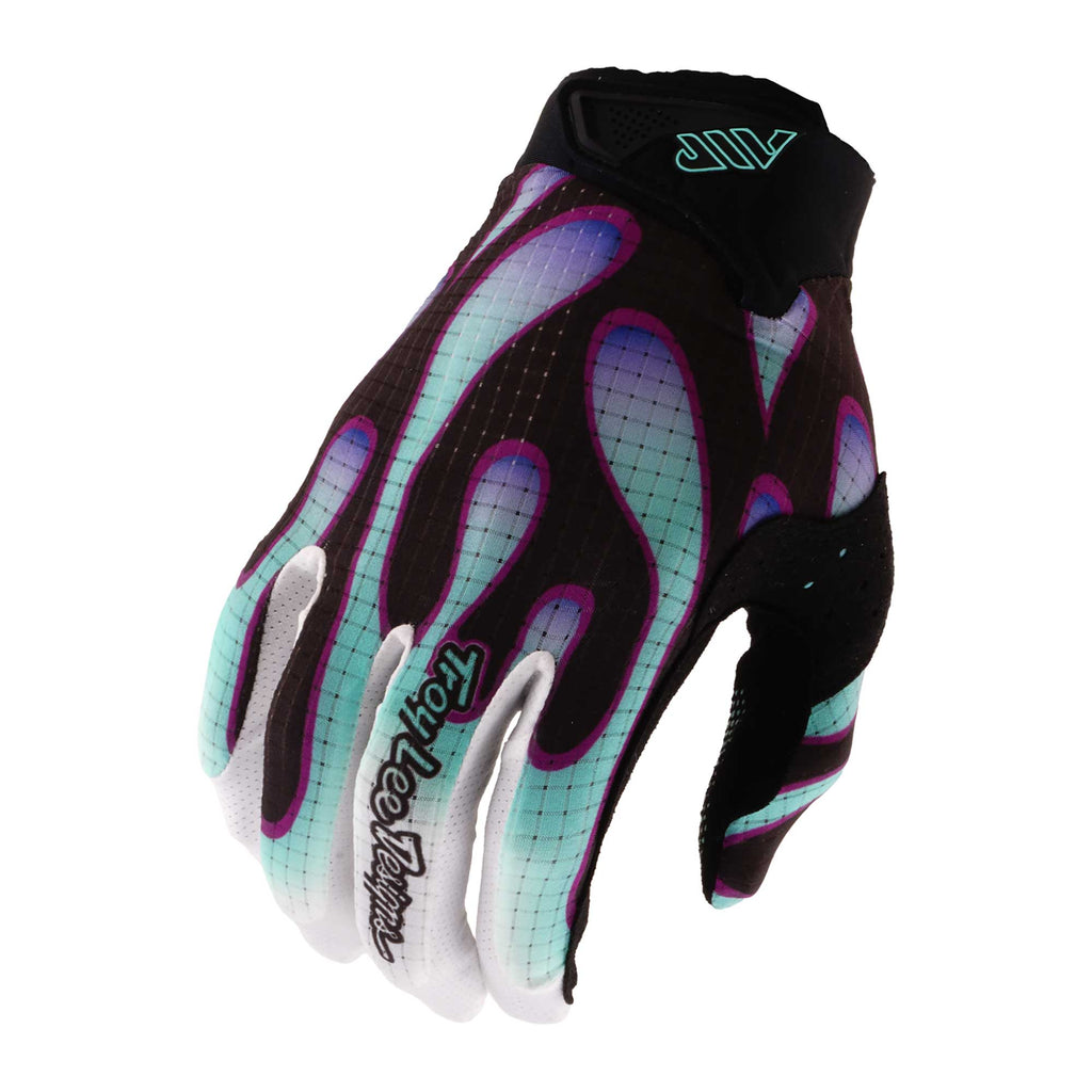 Troy Lee Designs AIR OVERSPRAY MX | MTB Gloves (Black / Real Teal)