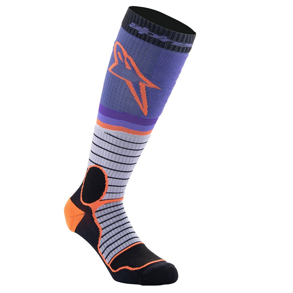 Alpinestars MX Pro MX | Enduro Socks (Black/Grey/Purple)
