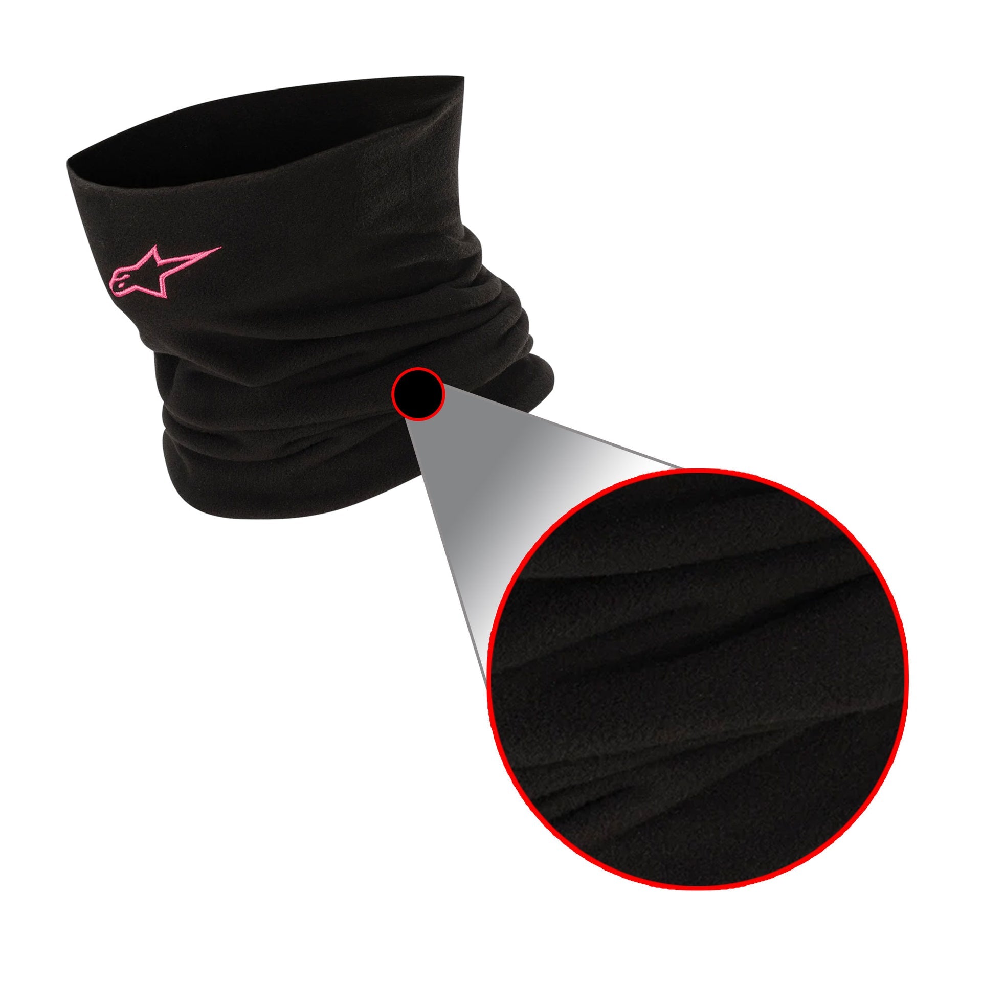 Alpinestars (2026) Neck Tube - Original/Fleece (Black/Pink)
