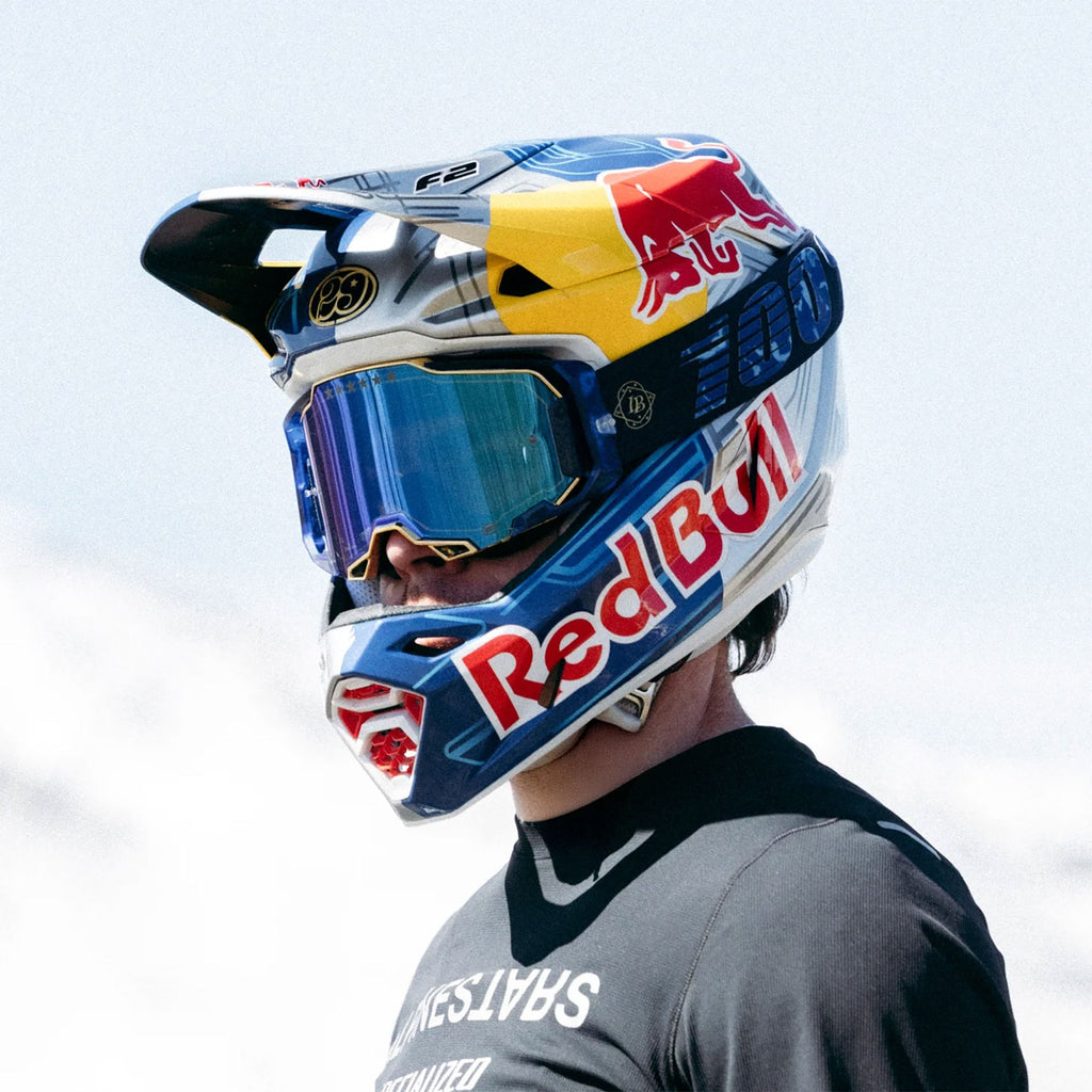 100% MX | MTB Goggles - Armega (BRUNI) Blue Mirror Lens