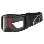Alpinestars Supertech DURA AIR FLUID MX Enduro Goggles (Black/Silver) Clear AIR Lens